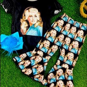 Kids 2pcs Dolly Bellbottom Set